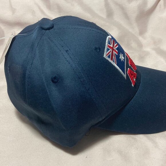 Australia Hat Navy Blue Embroidered Cap Flag Hat Adjustable NEW w/ Tag - Picture 4 of 9